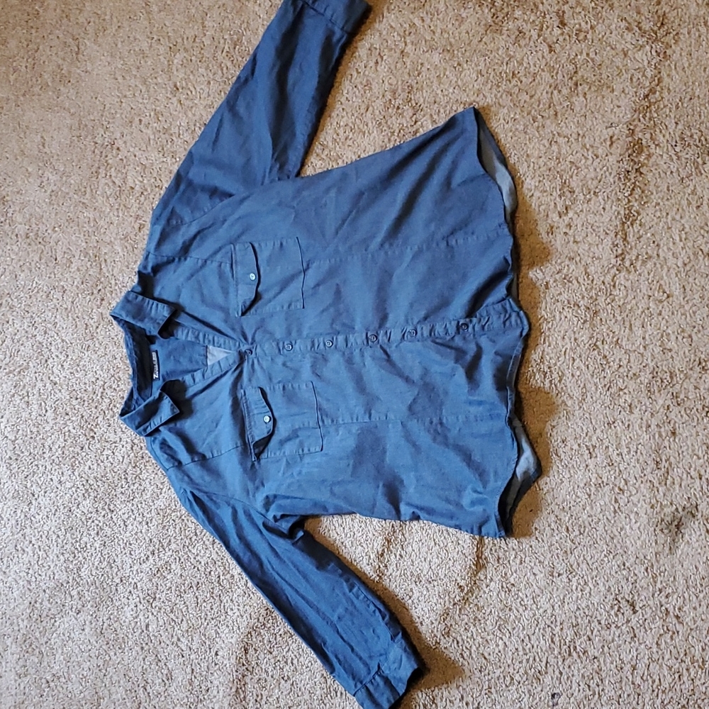 New York and Company Denim Button Down